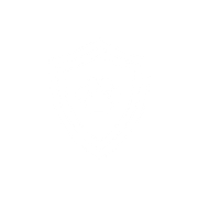 white icon of a shield with a paw print on it